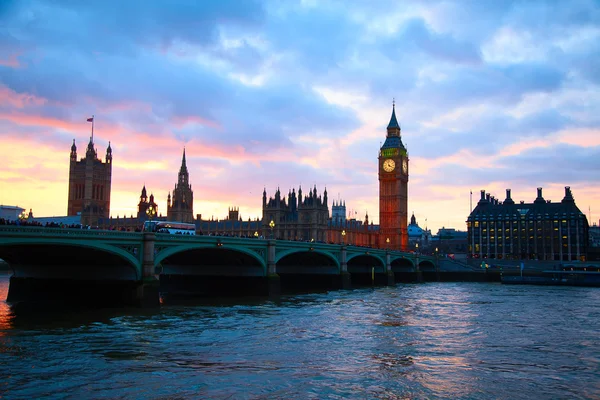 Big ben torre dell'orologio . — Foto Stock