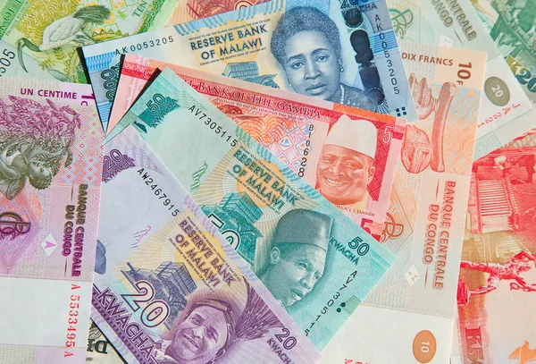 De afrikanska sedlarnas mångfald — Stockfoto