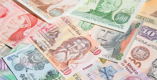 Güney Amerika banknotlar — Stok fotoğraf