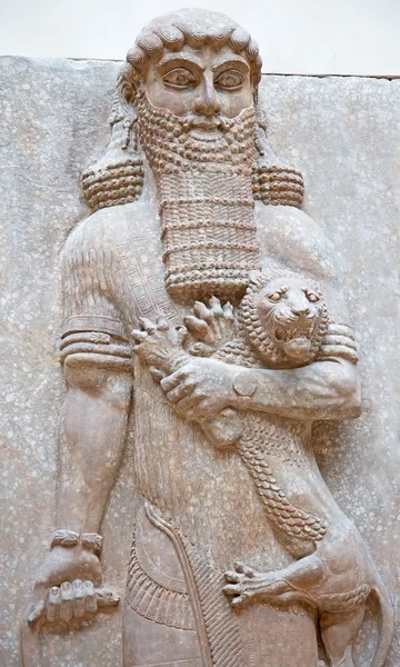 Starověké sumerian Kamenořezba — Stock fotografie