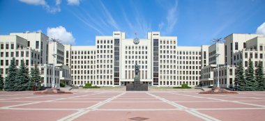 Minsk'te bina Parlamento. Belarus