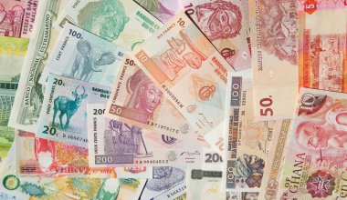  Afrika Lirası arka plan üstünde