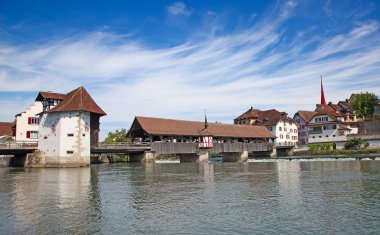 Bremgarten Zurich yakınındaki tarihi kent
