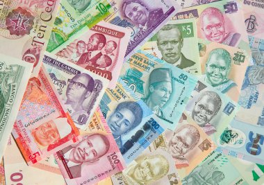  Afrika Lirası arka plan üstünde