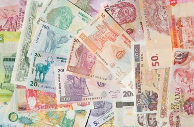  Afrika Lirası arka plan üstünde