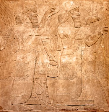 Antik Sümer taş oyma 