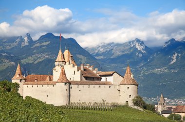 Vaud kantonu Kalesi Chateau d'Aigle