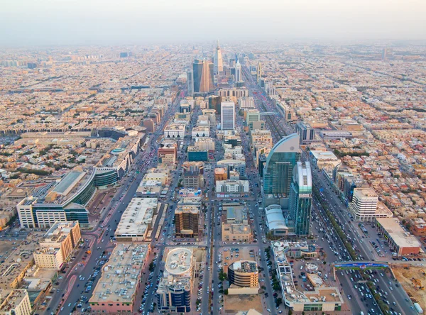 Vista aerea del centro di Riyadh — Foto Stock