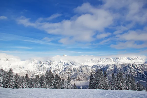 Vinter i schweiziska alperna — Stockfoto