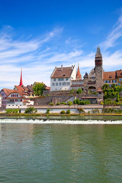 Bremgarten Zurich yakınındaki tarihi kent — Stok fotoğraf