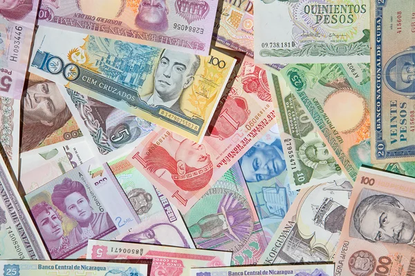 South American banknotes — Stock Photo, Image