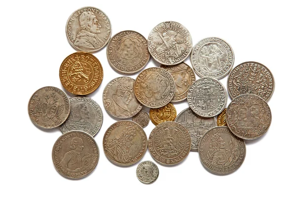 Collection of the medieval coins — Stock Photo, Image