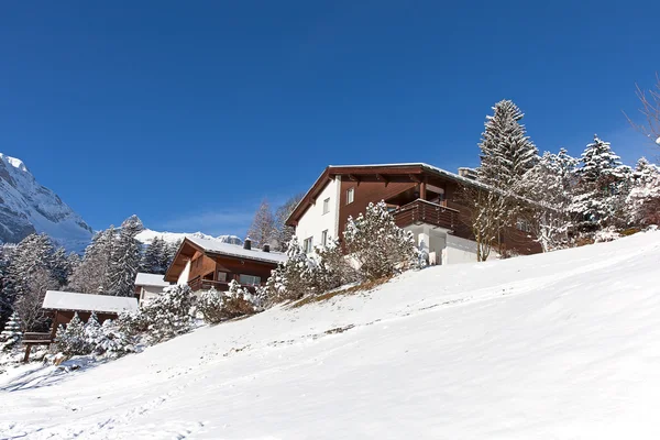 Winter in the swiss alps — Stock Photo, Image