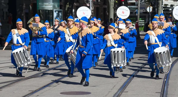 チューリッヒのスイスの国民日パレード — ストック写真