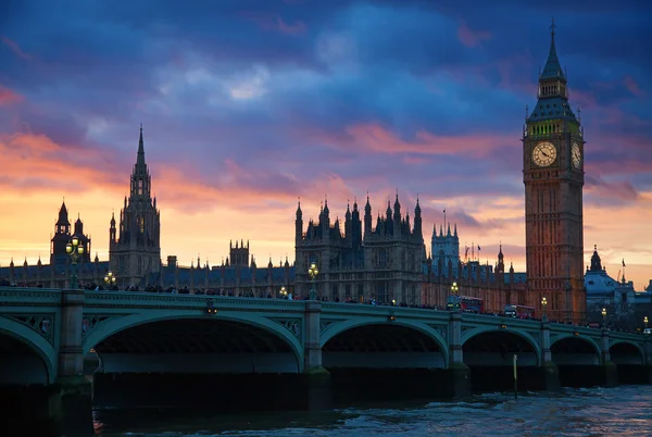 Big ben torre dell'orologio . — Foto Stock