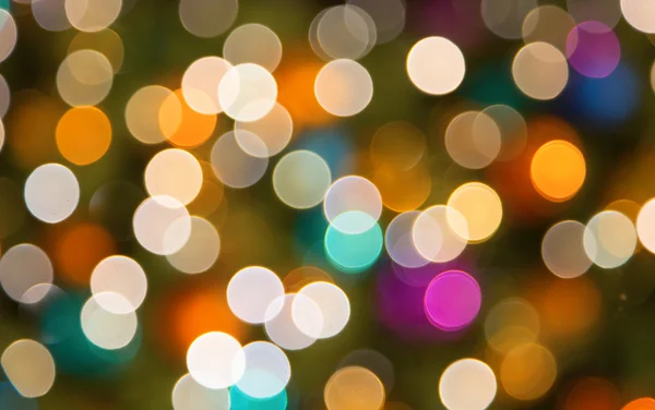 Defocused ligths of Christmas tree — Stock Photo, Image