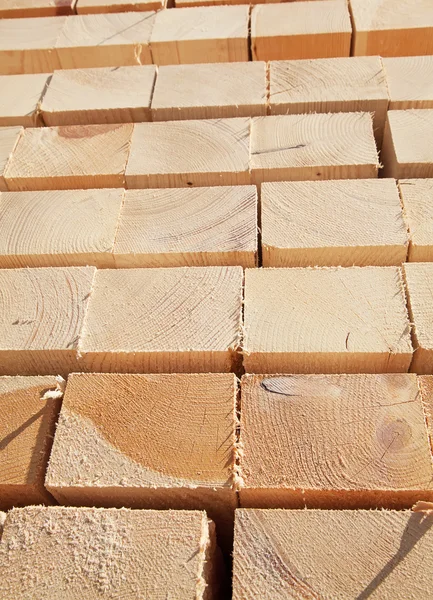 Pilha de novos pregos de madeira — Fotografia de Stock