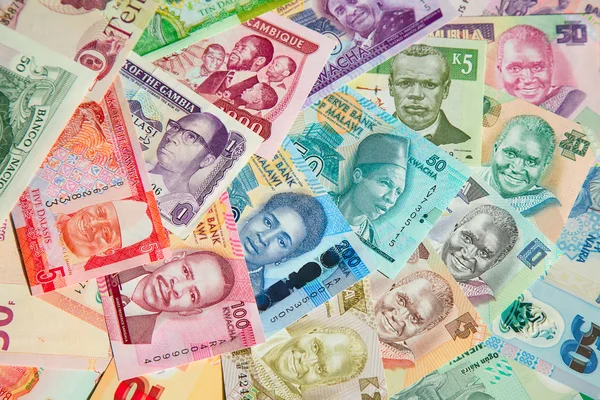 Банкноты Африки на заднем плане — стоковое фото