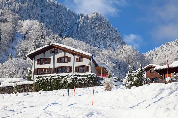 Casas de férias de inverno — Fotografia de Stock