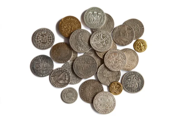 Collection of the medieval coins — Stock Photo, Image