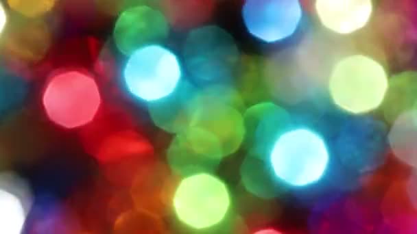 Blurred Defocused Multi Color Lights — Stock Video