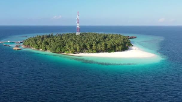 Isla Maldivas Paraíso Los Trópicos — Vídeo de stock