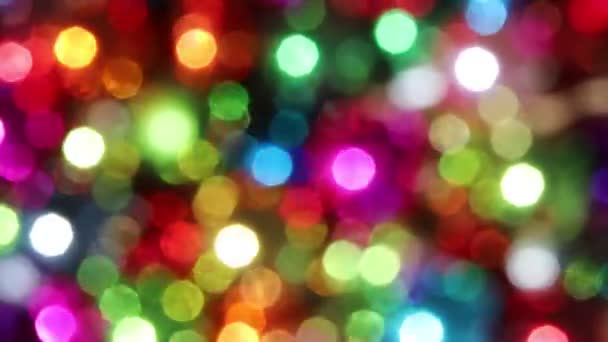 Blurred Defocused Multi Color Lights — Stock Video