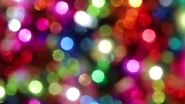 Blurred Defocused Multi Color Lights — Stock Video