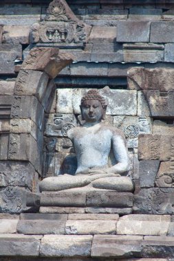 Endonezya 'nın Java adasındaki Yogyakarta yakınlarındaki Borobudur tapınağı