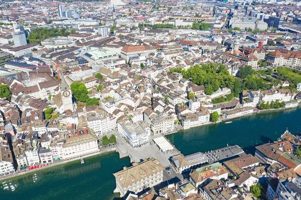 Zicht Donwtown Zürich Zwitserland 2020 — Stockfoto