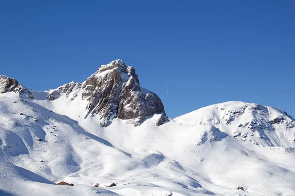 瑞士斯威斯阿尔卑斯山冬季 — 图库照片