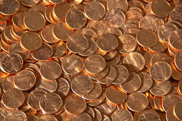 Huge Pile Coins — Stock Photo, Image