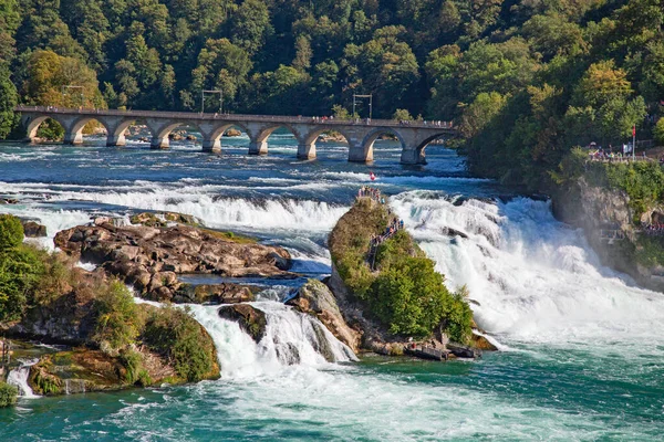 Rheinfall Più Grande Cascata Europa — Foto Stock