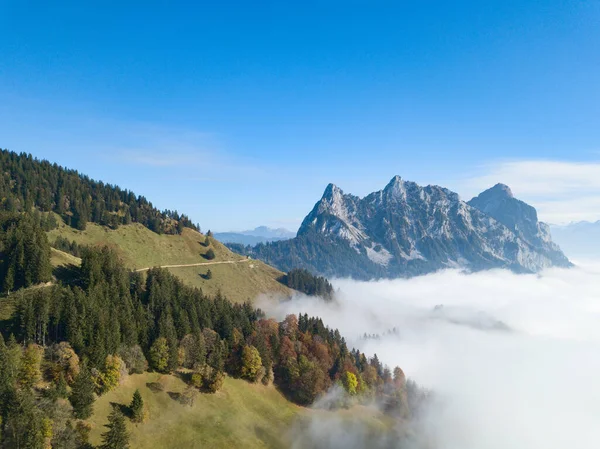 Outono Verão Indiano Alpes Suíços — Fotografia de Stock