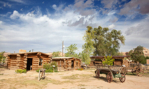 Historial outpost of the Wild West Pioneers on the border between Arizona and Utah