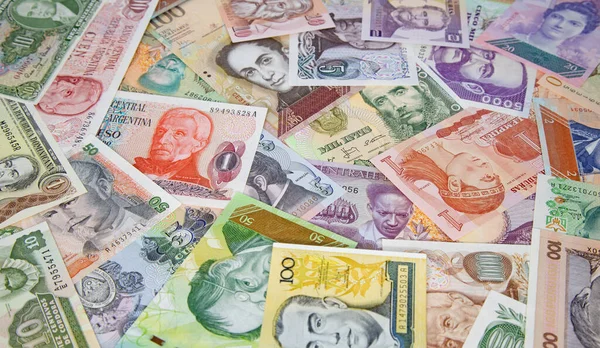 Варіації Південноамериканських Банкнот — стокове фото