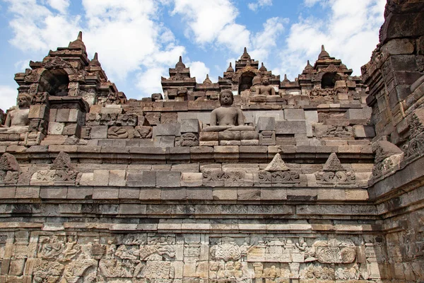Borobudur Tempel Nær Yogyakarta Java Indonesien - Stock-foto