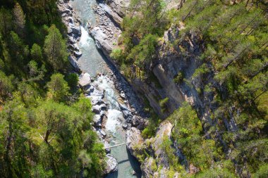 Ünlü Wiesener viyadük hattı Davos - İsviçre Alplerinde Filisur