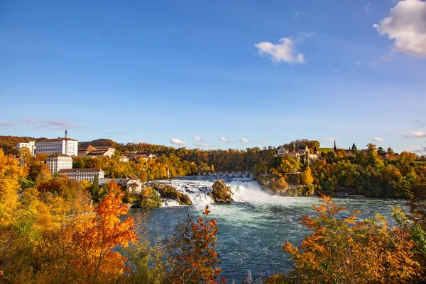 Rheinfall Największy Wodospad Europie — Zdjęcie stockowe