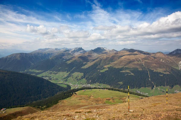 Jesienny Krajobraz Górze Jakobshorn Davos Szwajcaria — Zdjęcie stockowe