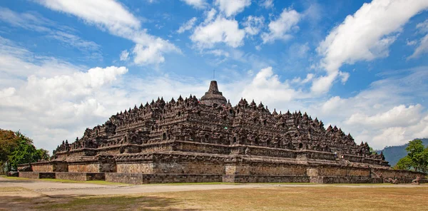 Borobudur Chrám Poblíž Yogyakarta Ostrově Jáva Indonésie — Stock fotografie