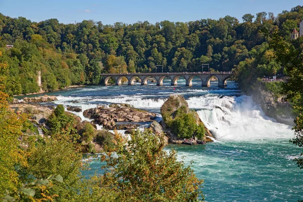 Rheinfall Cascada Más Grande Europa — Foto de Stock