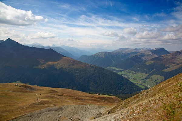 Herbstlandschaft Auf Dem Jakobshorn Davos Schweiz — Stockfoto