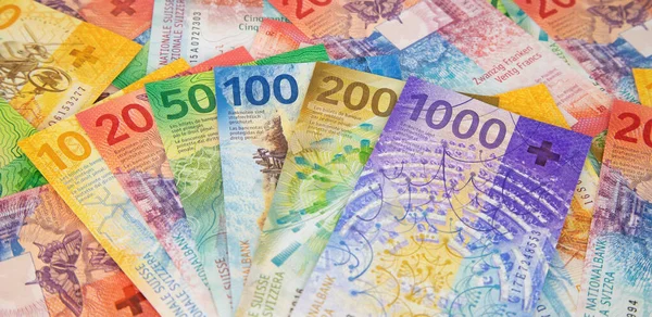 Raccolta Delle Nuove Banconote Svizzere Emesse Nel 2017 — Foto Stock