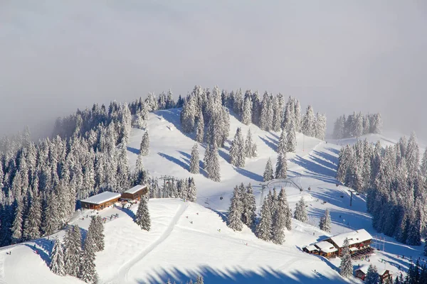 Vinter Schweiziska Alperna Schweiz — Stockfoto