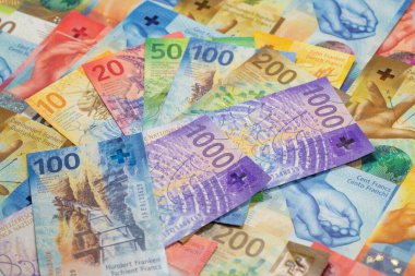 Yeni İsviçre banknotlarının koleksiyonu (2017-2019 yıllarında yayınlandı))