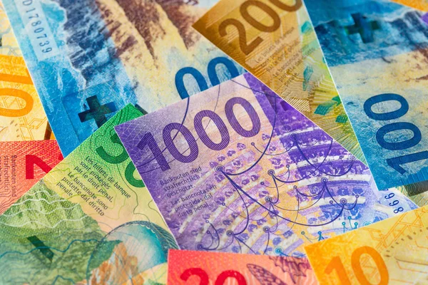 Yeni Sviçre Banknotlarının Koleksiyonu 2017 2019 Yıllarında Yayınlandı — Stok fotoğraf