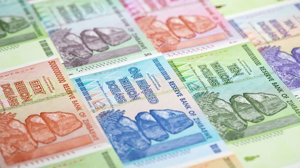 Bankbiljetten Van Zimbabwe Hyperinflatie — Stockfoto