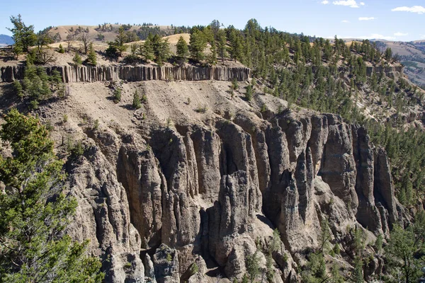 Zona Manantiales Calcita Del Parque Nacional Yellowstone Wyoming — Foto de Stock