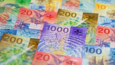 Yeni İsviçre banknotlarının koleksiyonu (2017-2019 yıllarında yayınlandı))